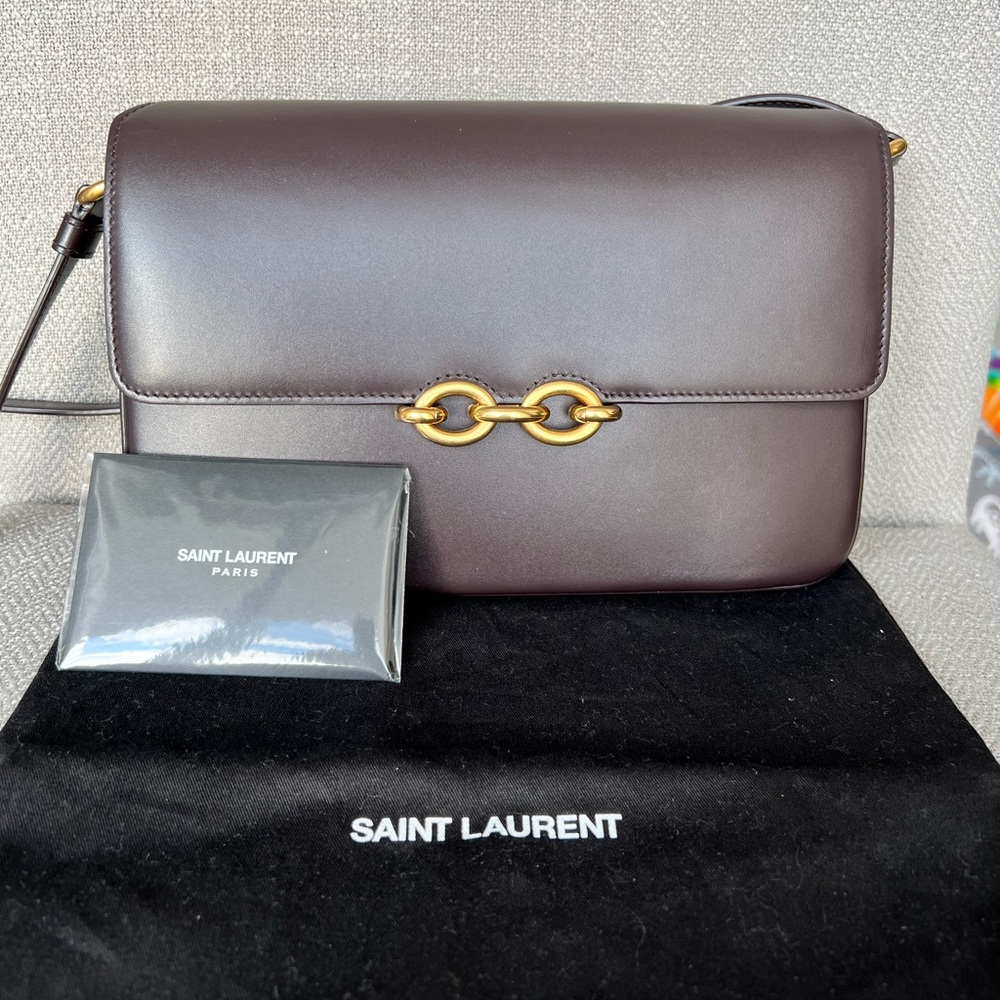 Saint Laurent Brown Le Maillon Bag